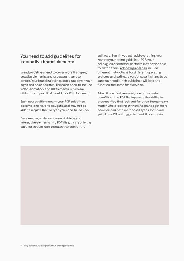 Why you should dump your PDF brand guidelines - Page 5