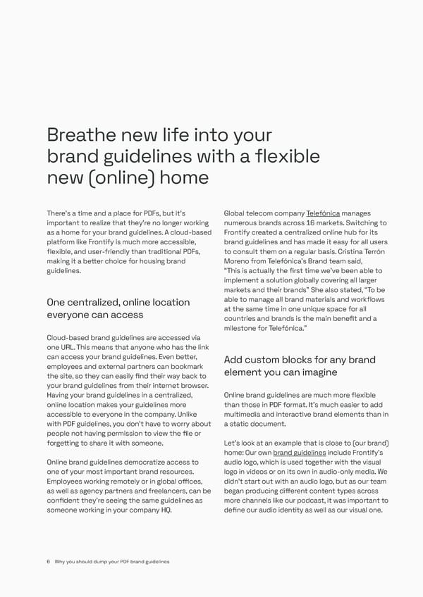 Why you should dump your PDF brand guidelines - Page 6